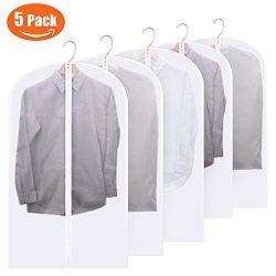 Titan Mall 40-Inch Garment Bag Translucent 24″x40″ – Dustproof Suit Bags(Pack  ...