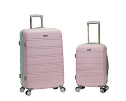 Rockland 20 Inch 28 Inch 2 Piece Expandable ABS Spinner Set, Mint, One Size