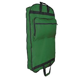 DALIX 39″ Garment Bag Cover for Suits and Dresses Clothing Foldable w Pockets (Dark Green)