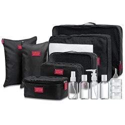 Packing Cubes – Durable 7 Set Packing Cubes Organizers with Travel Bottles Value Set with  ...