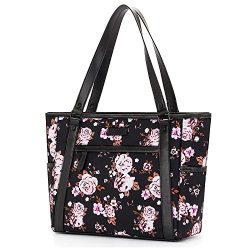 Womens Laptop Bag, BRINCH Classic Nylon Zip Work Tote Bag Shopping Duffel Bag Carry Travel Busin ...