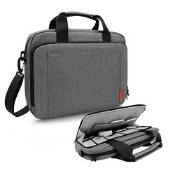 iCozzier 13-14 Inch Handle Laptop Briefcase Shoulder Bag with Unique Electronic Accessories Stor ...