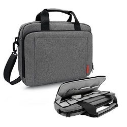 iCozzier 13-14 Inch Handle Laptop Briefcase Shoulder Bag with Unique Electronic Accessories Stor ...