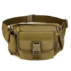 Multi functional Waist Pack, WOTOW Military Single Shoulder Hip Belt Bag Fanny Packs Water Resis ...