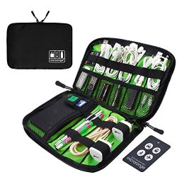 MICRORANGE Electronics Accessories Organizer Bag Travel Portable Case for Cable,Hard Drives,USB  ...
