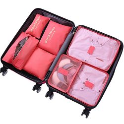 7 Set Packing Cubes – WantGor Travel Luggage Organizer Storage Bags Compression Pouches (7 ...