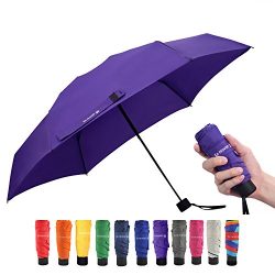 Travel Compact Umbrella Small Mini Umbrella for Backpack, Purse, Pocket – Fits Adults & ...