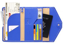 Zoppen Mulit-purpose Rfid Blocking Travel Passport Wallet (Ver.4) Trifold Document Organizer Hol ...