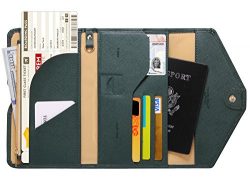 Zoppen Mulit-purpose Rfid Blocking Travel Passport Wallet (Ver.4) Trifold Document Organizer Hol ...