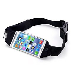 Unisex Running Belt By Beyle: Adjustable Waist Phone Holder For Jogging – Waterproof Workout Fan ...