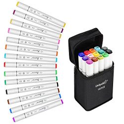 Fabric Markers 14 Colors, UnityStar Graffiti Markers Fabric Paint Pens with 14 Permanent Colors  ...