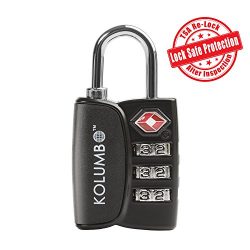 TSA Lock – 3 Digit Combination – Best TSA Approved Lock For Travel Safety and Securi ...
