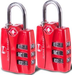 UltraTuff TSA Approved Lock – RED OPEN ALERT Indicator for Luggage & GYM Lockers