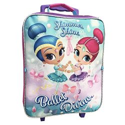 Nickelodeon Girls’ Shimmer and Shine 3pc Luggage Set, Pink