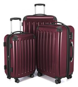 HAUPTSTADTKOFFER Luggages Sets Glossy Suitcase Sets Hardside Spinner Trolley Expandable (20“, 24 ...