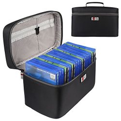 BUBM Portable PS4/ PS4 PRO/ Xbox One Game Disc Carrying Case Storage Bag Travel Case(Hold 20 Dis ...