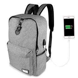 Laptop Backpack-ONSON Laptop/Notebook Backpack with USB Charging Port School Bookbag for College ...