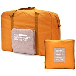 Vercord Travel Lightweight Waterproof Foldable Storage Carry Luggage Duffle Tote Bag, Orange