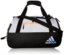 adidas Women’s Squad III Duffel Bag, One Size, White Grip/Black/Lucid Red