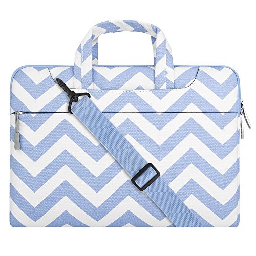 Mosiso Chevron Laptop Sleeve Case Cover Bag with Shoulder Strap for 15-15.6 Inch 2017 / 2016 Mac ...