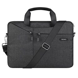 WIWU 15.6 inch Laptop Bag, Travel Briefcase with Organizer, Multi-Pockets Shoulder Bag, Waterpro ...