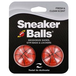 Sof Sole Sneaker Balls Shoe Gym Bag and Locker Deodorizer, Basketball, 1-Pair