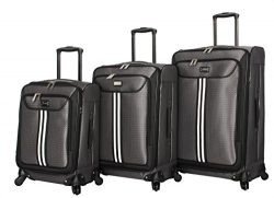 Steve Madden Luggage 3 Piece Softside Spinner Suitcase Set Collection (B-Preferred, One_Size)