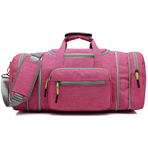 Kenox Oversized Canvas Travel Tote Luggage Weekend Duffel Bag ...