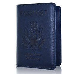 Passport Holder Case, ACdream Protective Premium PU Leather RFID Blocking Wallet Case for Passpo ...