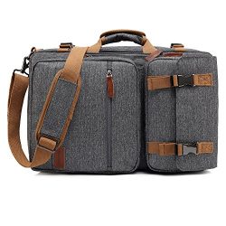 CoolBELL Convertible Briefcase Backpack Messenger Bag Shoulder bag Laptop Case Business Briefcas ...