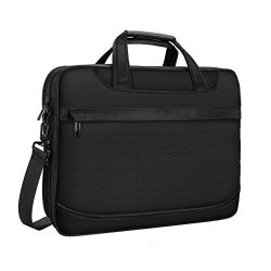15.6 inch Laptop Bag, Water Resistant Travel Briefcase, 15 inch Expandable Messenger Shoulder Ba ...