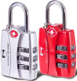 UltraTuff TSA Approved Lock – RED OPEN ALERT Indicator for Luggage & GYM Lockers