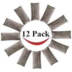 12 Pack Natural Air Purifying Bags and Odor Remover, Shoe Deodorizer and Odor Eliminator 100% Na ...