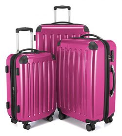 HAUPTSTADTKOFFER Luggages Sets Glossy Suitcase Sets Hardside Spinner Trolley Expandable (20“, 24 ...