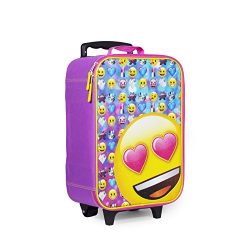 Emoji Pink Heart Eyes Luggage