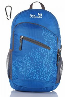 Outlander Packable Handy Lightweight Travel Hiking Backpack Daypack-Dark Blue