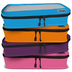 Dot&Dot Slim Packing Cubes for Travel – 4 Piece Luggage Accessories Organizers