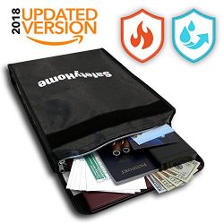 [SALE] IMPROVED Fireproof Document Bag | Premium Materials | Pouch With Zipper, Velcro, and Divi ...