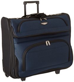 Travel Select  Amsterdam Rolling Garment Bag Wheeled Luggage Case, Navy  (23-Inch)