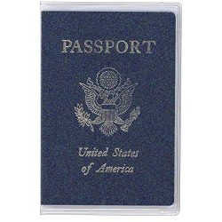 Estiq Plastic Passport Cover Passport Protector (Pack of 5) (Frosted)