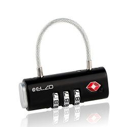 Elzo TSA Approved Luggage Locks – Easy Read Dials and Alloy Body (1, 2 & 4 Pack)