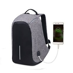 Laptop Backpack – Business Travel computer Backpack with USB Charging Port and Reflective  ...