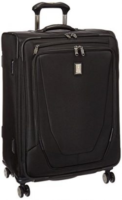 Travelpro Crew 11 25″ Expandable Spinner Suiter Suitcase, Black