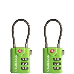 TSA Compatible Travel Luggage Locks, Inspection Indicator, Easy Read Dials- 1, 2 & 4 Pack