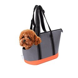 Pet Carriers, Portable Small Pet Dog Puppy Cat Travel Outdoor Carrier Carry Tote Bag (Dark Grey) ...