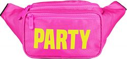 SoJourner Cute Pink Neon Party Fanny Pack Waist Bag