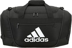 adidas Defender III Duffel Bag, Black/Silver, Small