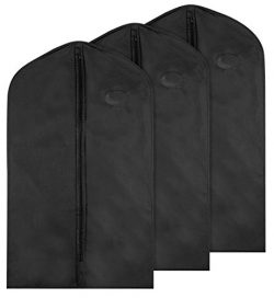 Garment Bag for Storage; Pack of 3 Bags; Keep Your Suit, Costume, Uniform, and Other Clothes Safe