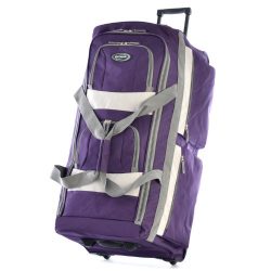 Olympia 33 Inch 8 Pocket Rolling Duffel, Dark Lavende