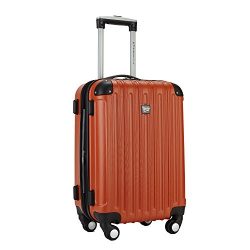 Travelers Club 20″ Carry-On with TWO-IN-ONE Cup and Phone Convenience Pocket on Back of Lu ...